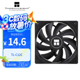 Thermalright(利民) TL-C12C 黑色12cm入门级风压扇 经典磁稳S-FDB轴承 50CM 4PIN串接PWM接头 1550转速