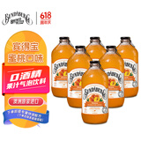 宾得宝（Bundaberg）含气蜜桃汁饮料 375ml*6玻璃瓶装 澳州网红踏青发酵果汁气泡水