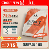 myprotein 11磅乳清己能熊猫蛋白粉浓缩乳清蛋白质增肌健身英国进口2500g*2 酸奶味V2