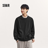 森马（Semir）卫衣男纯色基础情侣装秋季宽松圆领上衣中性款青少年101524116210