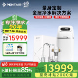 滨特尔（pentair） 鲸小白迷你软水机家用中央净水器别墅全屋水处理系统过滤设备 套餐一3件套：小户型1卫≤90㎡