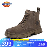 Dickies 男士马丁靴高帮男靴厚底靴子潮男女靴工装靴 美拉德棕 41 