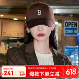MLB棒球帽【女明星虞书欣同款】新年鸭舌帽软顶3ACP7701N-43BRD-F