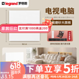 罗格朗（LEGRAND）tcl插座面板画采白色五孔开关USB家用二三插86型暗装墙壁电源插座 电视+电脑