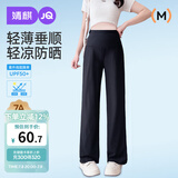 婧麒（JOYNCLEON）孕妇裤春夏款薄款外穿阔腿休闲裤无托腹孕妇装 黑色L Jyk178379