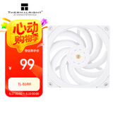Thermalright(利民)  TL-B14W 14CM 白色性能级风压扇 1500转速PWM  S-FDB V2轴承 三次元动平衡 