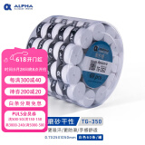ALPHA 阿尔法手胶网球吸汗带羽毛球拍手胶磨砂干性吸汗粘性防滑 TG350干性白色60个盒装