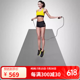 IKU健身垫专业防滑跳操垫耐磨抗震隔音家用运动瑜伽垫子190*80*8灰色