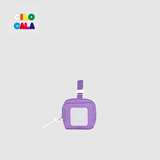 CILOCALA女包钱包糖果色方形卡包零钱包女生轻奢证件包帆布身份证收纳包 WISTERIA