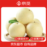 京觅河北赵县脆甜白皇冠梨净重10斤单果230g+新鲜水果源头直发