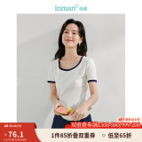 茵曼（INMAN）吊带纯欲T恤上衣2025夏季多色无袖显瘦简约休闲百搭圆领女士上衣 牙白色-18424213 S