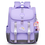 Edison小学生书包女减负护脊防泼水防下坠反光儿童背包2210-3G