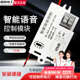 国际电工智能语音指令控制开关离线声控无线识别遥控模块无需联网自动灯控 智能语音开关模块【一只装】