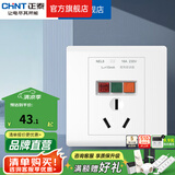 正泰（CHNT）漏电保护开关NEG3 86型暗装墙壁开关插座面板 大功率漏保开关 NEL8漏保 三孔16A 插座