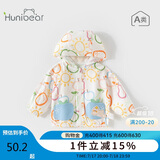 欢喜小熊6个月-3岁婴儿外套女宝宝夏季薄款纯棉连帽遮阳上衣男童衣服