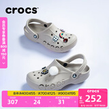 卡骆驰crocs洞洞鞋贝雅男鞋女鞋轻便耐磨一脚蹬拖鞋休闲鞋|10126 卵石色-2V3 45 (290mm)