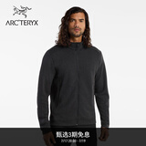 ARC'TERYX始祖鸟 COVERT LT CARDIGAN 保暖 男子 抓绒衫 BLACK HEATHER/黑灰色 L