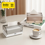 bdo纸巾盒客厅桌面弹簧抽纸盒纸巾收纳盒轻奢简约创意卧室面纸巾盒