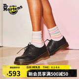 马丁（DR.MARTENS）1461春夏舒适百搭通勤休闲入门款软皮黑色皮鞋单鞋 黑色 36