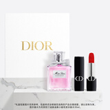 迪奥DIOR花漾红唇口红香水礼盒套装(丝绒999+花漾30ml)生日礼物送女生