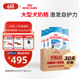 皇家皇家狗粮 幼犬狗粮 幼犬奶糕宠物大型犬MAJ30全价犬粮2-15月4KG*4
