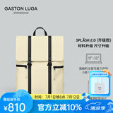 GASTON LUGA原创潮牌背包男双肩包皮大容量男女电脑包书包防水旅行商务出差 柠檬黄13英寸