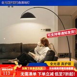 清瑶客厅沙发旁落地灯现代简约北欧全光谱卧室钓鱼灯极简设计感立式灯 护眼款小号178CM三色-大理石底座