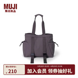 无印良品（MUJI） Walker 不易沾水 托特包 包包 女包 瑜伽包手提包 大容量 通勤包 中灰色 4A