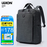 乐上（LEXON）休闲双肩包男14/15.6英寸笔记本电脑包通勤旅行包轻便书包绿色