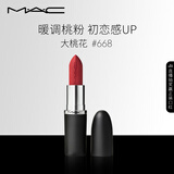 M.A.C魅可大子弹头mac口红哑光高级显白#668大桃花 生日礼物送女友