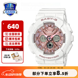 卡西欧手表女运动baby g星空樱花粉独角兽35周年限定G-SHOCK GIRLS BA-130-7A1PR真我白粉