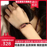 金仕盾（JSDUN）女士手表 女表时尚水钻钨钢表防水时装表女式手链腕表送礼手表女 玫瑰金女表