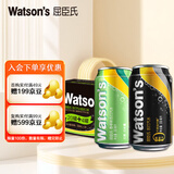 屈臣氏（Watsons）苏打水混合口味330mL*24（原味20罐+香草4罐）