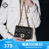 CASSILE卡思乐包包女包小香风菱格链条单肩斜挎包520礼物 黑色