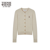 Teenie Weenie小熊女装毛针织衫2025秋季新款柔软舒适气质优雅开衫