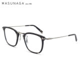 masunaga增永眼镜日本制作方框钛+板材远近视眼镜框GMS-806 #B3 47mm