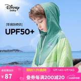 迪士尼（DISNEY）迪士尼儿童男童梭织防晒衣服UPF50拼色外套24夏DB321AA07绿110