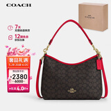 蔻驰（COACH）【品牌直供】女士LAUREL大号手提单肩斜挎包流浪包人造革