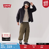Levi's李维斯男士直筒美式休闲时尚慵懒随性宽松显瘦伞兵工装裤 军绿色 L