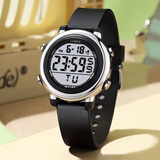 WATCH ME手表男女学生运动防水夜光电子表高中青少年初中儿童手表男孩腕表 黑色【活动进行中】