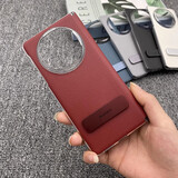 华为matex6手机壳全包支架带中轴铰链磁吸保护套X6典藏版折叠屏原装先锋版原厂后外壳防摔后壳新款 支架壳带中轴保护【红色】 Mate X6