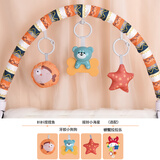 乐叮咚摇铃床夹婴儿车床挂件新生儿宝宝0-6个月安抚玩具1岁满月见面礼物 摇铃床夹小飞棍+螃蟹拉拉乐