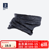 迪卡侬（DECATHLON）防晒公路骑行装备男脖套春秋围脖运动面罩女面巾魔术头巾RC 黑色