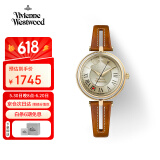 薇薇安·威斯特伍德（Vivienne Westwood）西太后手表女士皮带腕表女生日520情人节送礼物女送女生V168GYTN
