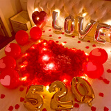 酷依宝仿真玫瑰花瓣情人节浪漫求婚表白生日趴装饰制造浪漫惊喜房间布置