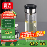 富光尚宇系列单层闷茶玻璃杯 男女士水杯高硼硅玻璃杯子泡茶杯500ml