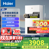 海尔（Haier）双变频燃气壁挂炉天然气板换式静音采暖炉家用地暖全屋供暖洗浴节能五点恒温以旧换新L1PB20-HJ7