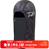 达亿瓦（DAIWA） 22新款高性能 全包式夏季防晒面罩 冰袖 露5指钓鱼手套 DA-8022CS头套 黑色 均码 均码