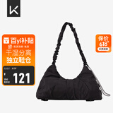 Keep瑜伽挎包健身包游泳包大容量手提包休闲单肩手提防水户外包经典黑