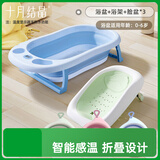 婴儿浴盆2件套孔雀蓝+洗脸洗脚洗PP盆挂钩折叠脸盆3只